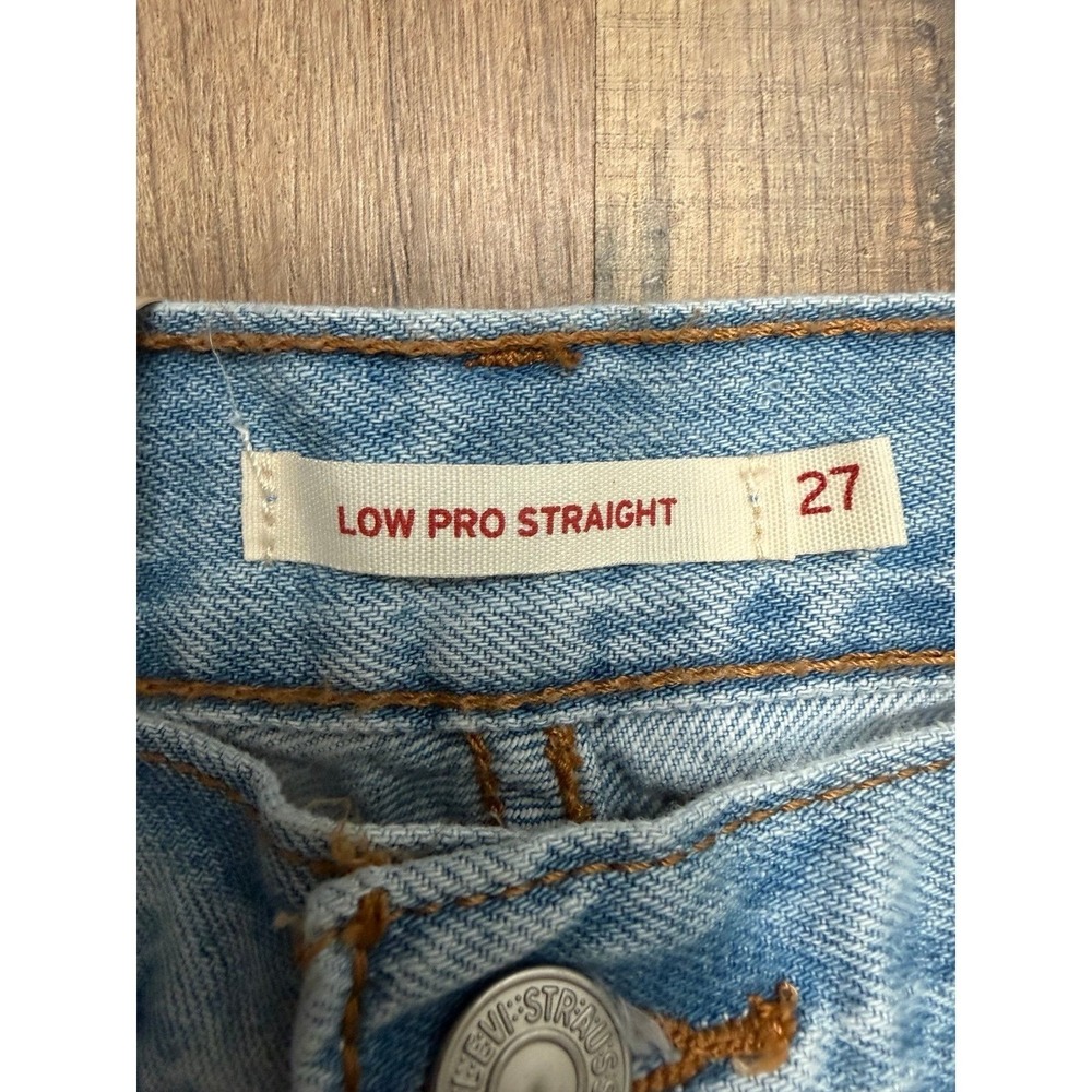 Levi's Low Pro Straight Jeans Women's Size 27 Light Wash Mid Rise Relaxed Straig - Picture 7 of 11